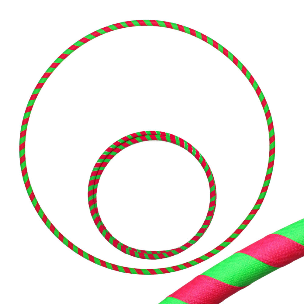 Zirkusladen-Hoop, 80cm, UV pink / grün