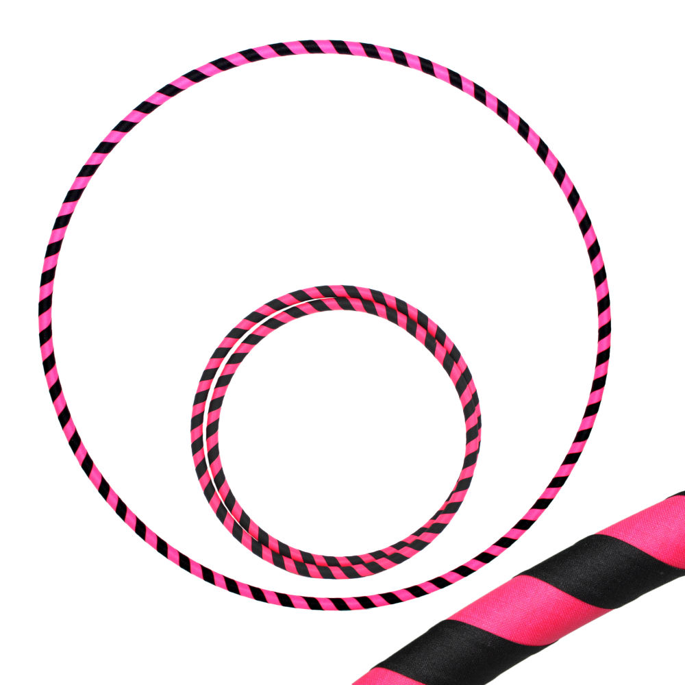 Zirkusladen-Hoop, 80cm, schwarz / pink (uv)