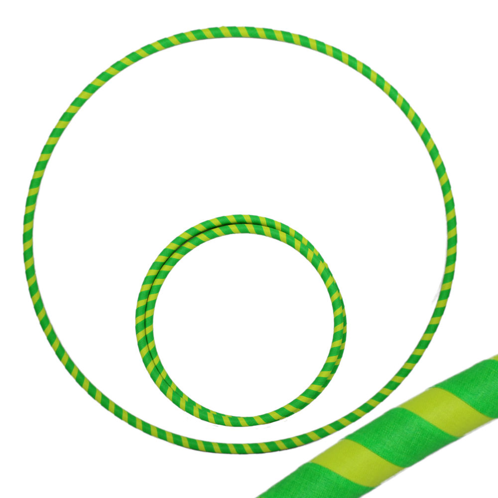 Zirkusladen-Hoop, 90cm, UV grün / gelb
