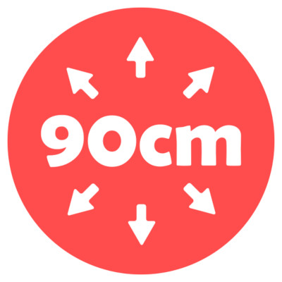 90cm Durchmesser 90cm Durchmesser