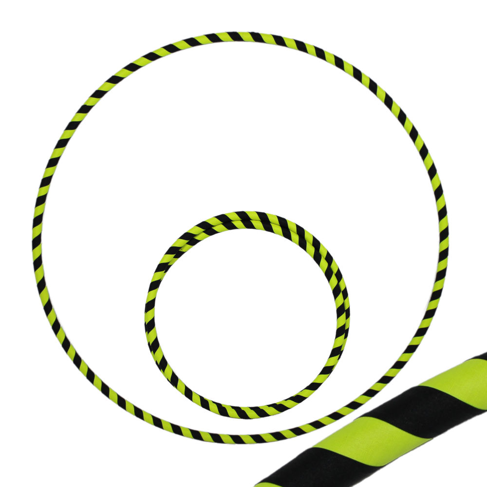 Zirkusladen-Hoop, 80cm, schwarz / gelb (uv)